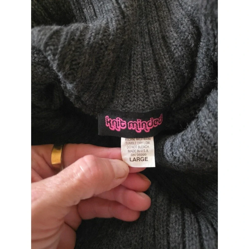 Womens Y2k Sweater Dress‎ Jrs Large Whimsigoth Fairycore Fairy Grunge Cowl Neck